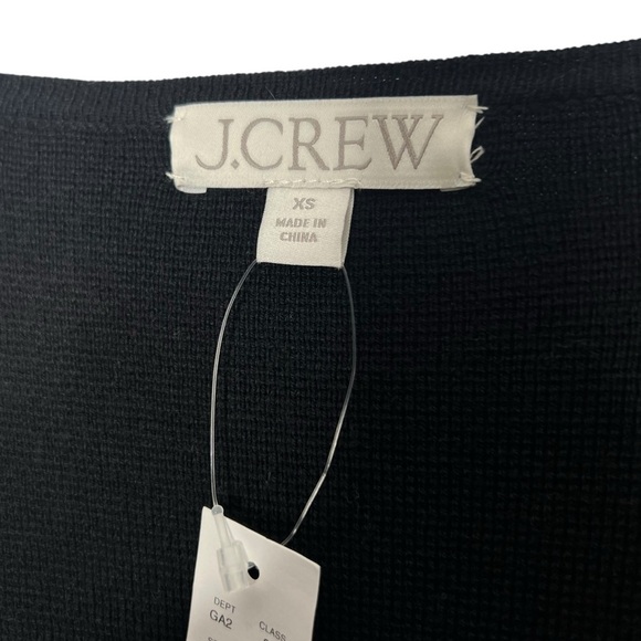 J. Crew Juliette Collarless Sweater Blazer Black Size XS NEW - Picture 13 of 16